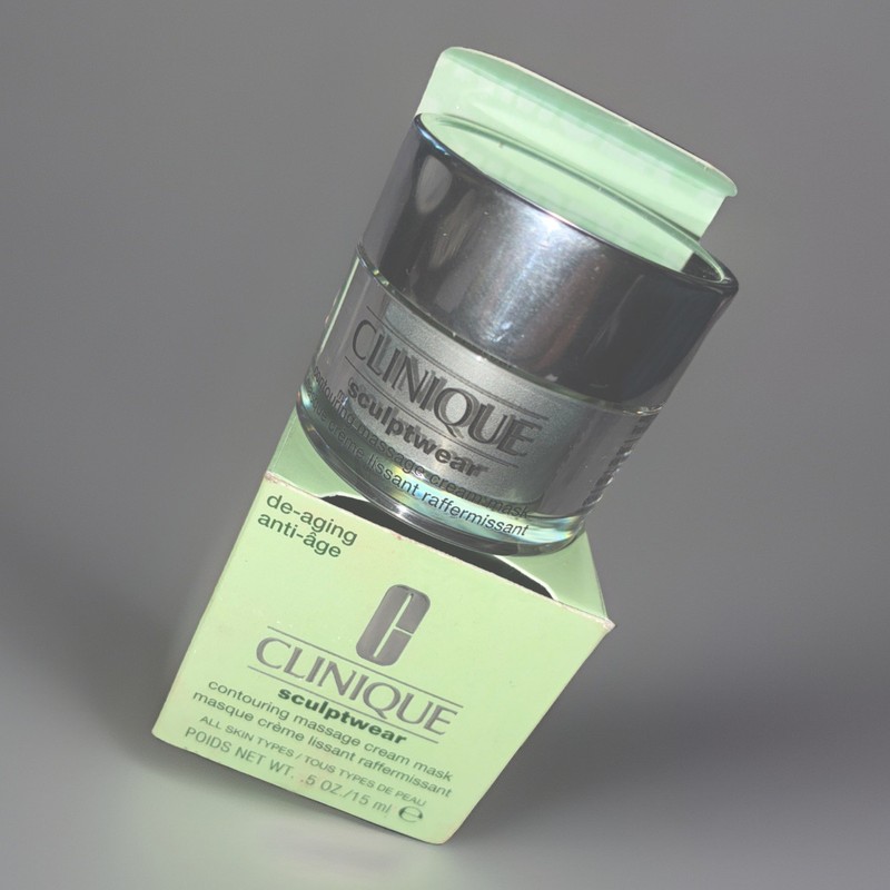 Clinique Sculptwear Contouring Massage Cream Mask Travel size 0.5oz /15ml NIB