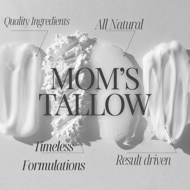 Mom's Tallow 100% Grass Fed Beef Tallow for Skin Care with Raw Honey | Face +... gallery