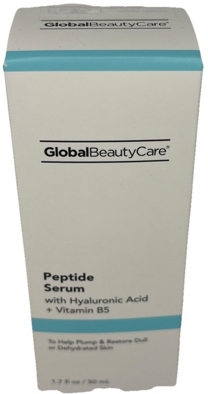 Global Beauty Care Peptide Serum Hyaluronic Acid Vitamin B5 1.7 oz Hydrating