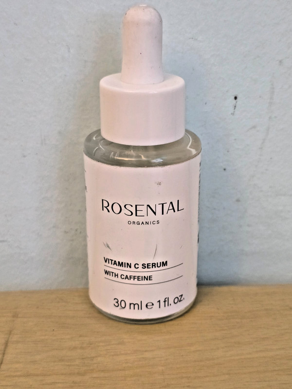 Rosental Organics Vitamin C Serum w/ Caffeine 30ml 1oz Face Brightening