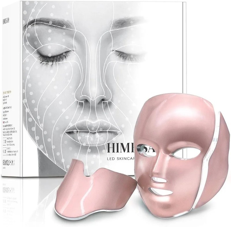 New HIME SAMA Skincare 7 Colors Led Neck Face Mask Therapy Women’s Healthy Gift
