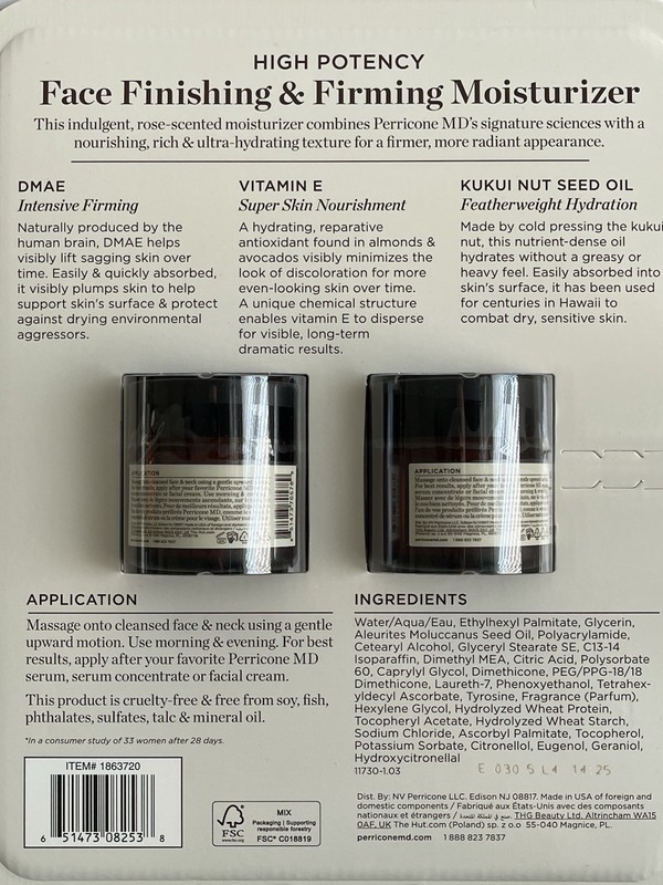 Perricone MD High Potency Face Finishing & Firming Moisturizer 2 Pack (2oz each) gallery