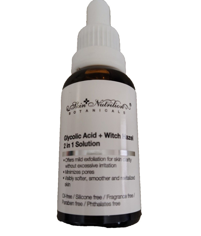Skin Nutrition Botanicals Glycolic Acid + Witch Hazel 1 oz Daytime & Nighttime!!