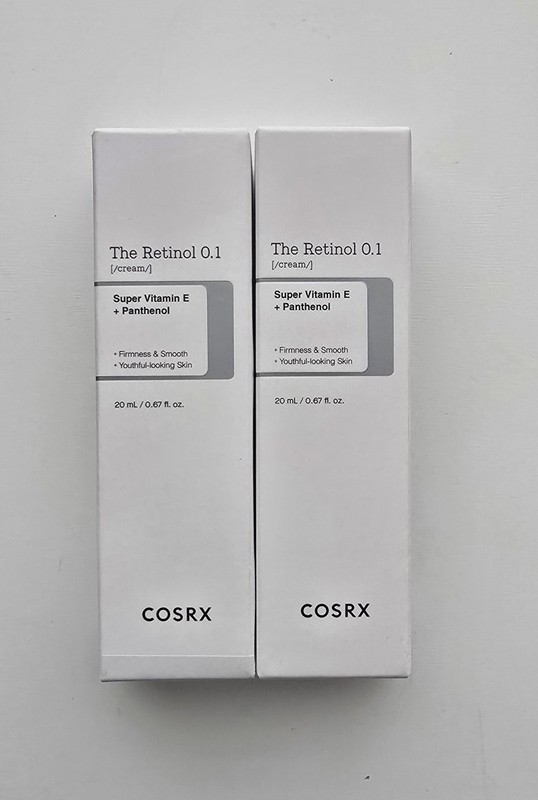 COSRX – The Retinol 0.1 % Cream 20ml / 0.67 fl oz Anti Aging Cream – 2 Pack