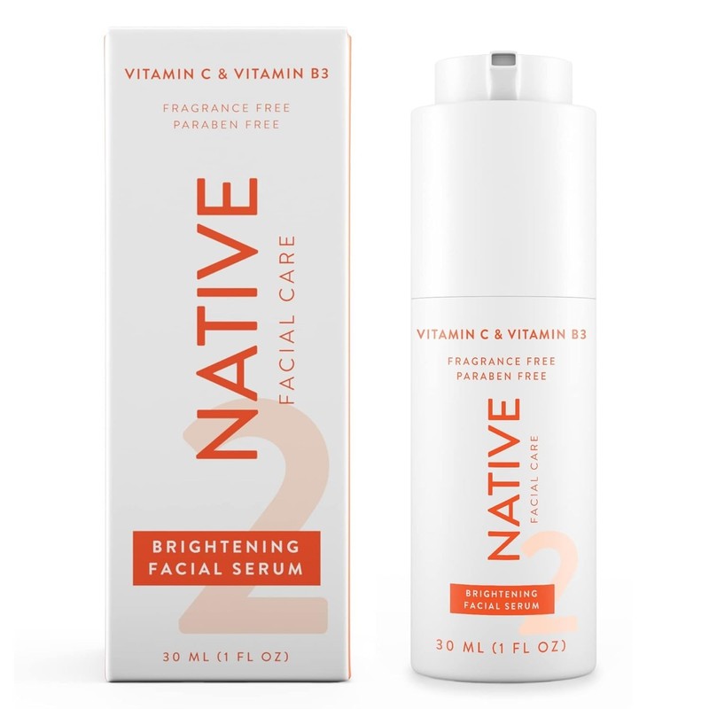 Native Brightening Facial Serum Contains Naturally Derived Ingredients 1oz