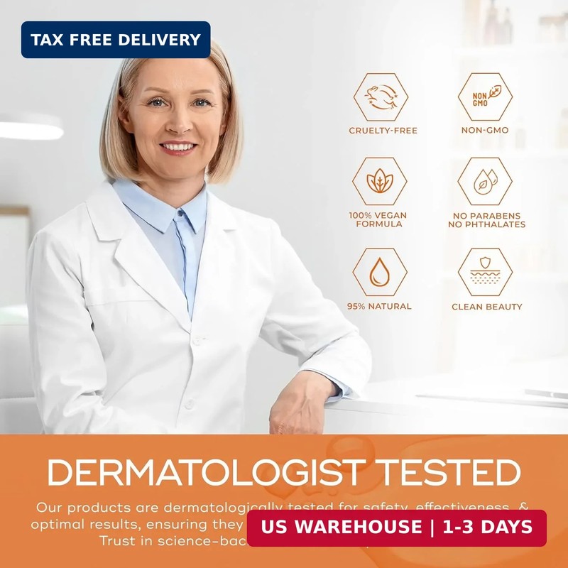 Skin Aesthetics Vitamin C Serum For Face - Dermatologist Tested - with Collagen gallery
