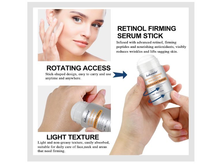 Retinol Firming Serum Stick Anti Aging Wrinkle Repair Face & Neck Care gallery