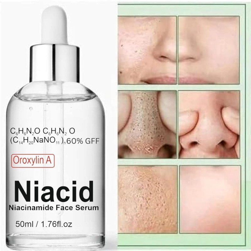 Natural Niacid Face Serum 10% Niacinamide For Skin Brightening Dark Circle 50ML