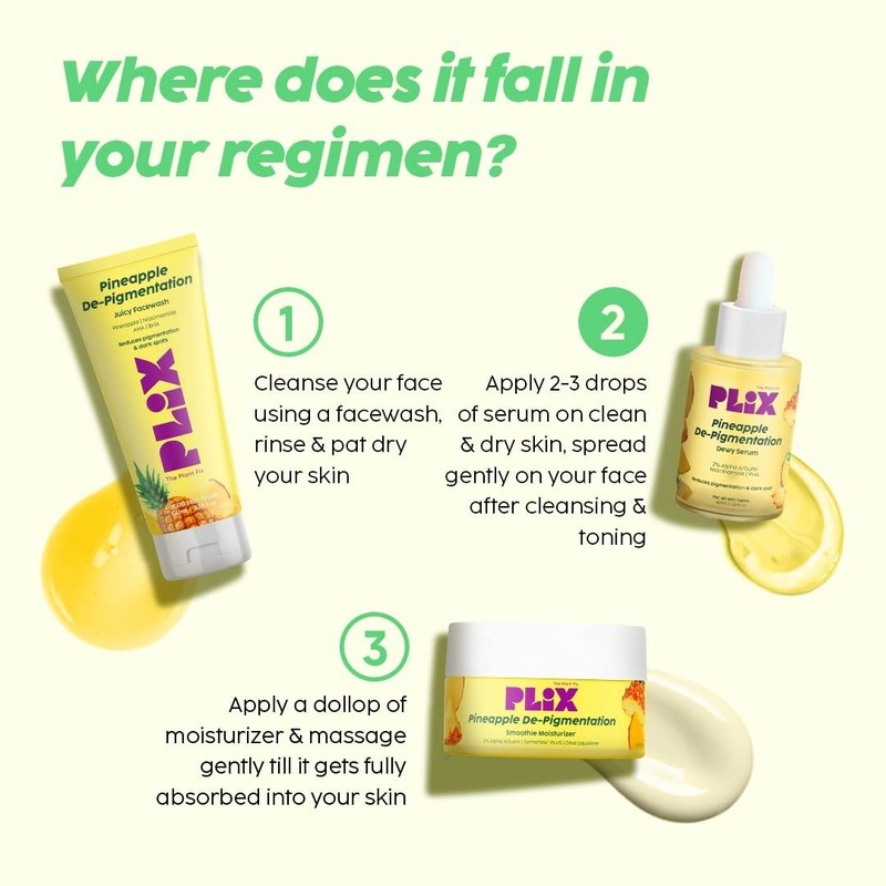 The Plant Fix Plix 2% Alpha Arbutin Pineapple De-Pigmentation Dewy Serum 30ml gallery