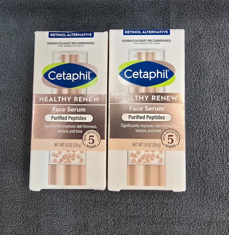 (2) Cetaphil Healthy Renew Face Serum Purified Peptides 1 Fl Oz