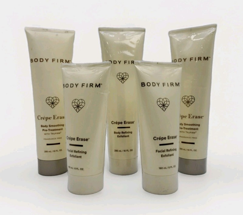 BODY FIRM Crépe Erase Body Refining Exfoliant – 6fl oz-10fl oz Factory Sealed
