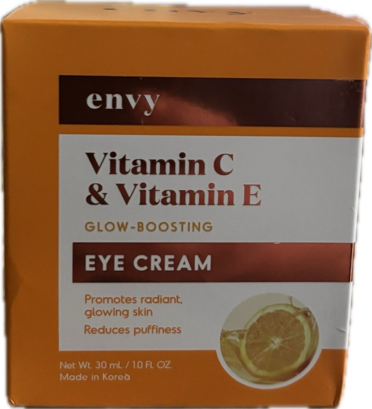 ENVY Vitamin C – Vitamin E Glow-Boosting Eye Cream 1 Fl Oz (30ml) – NEW