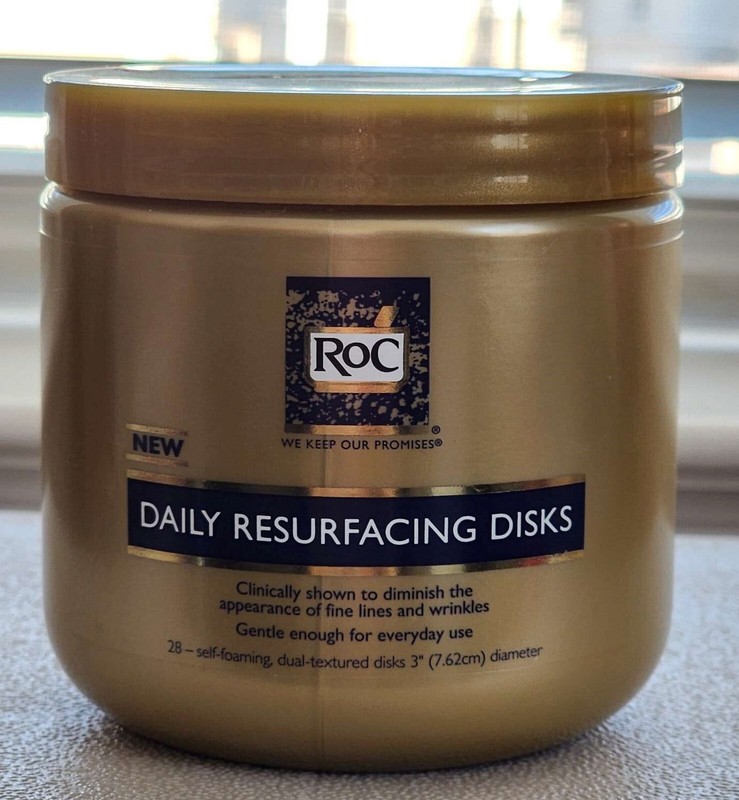 RoC Daily Resurfacing Disks Exfoliating Makeup Removing Pads 28 count
