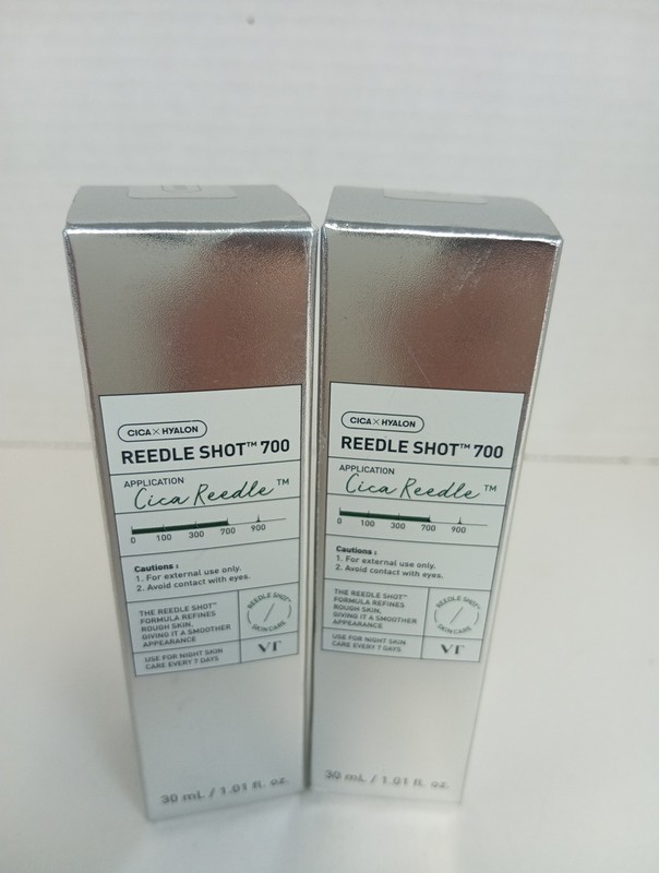 VT COSMETICS CICA Reedle Shot 700, Spicule Microneedling Serum 2 Packs