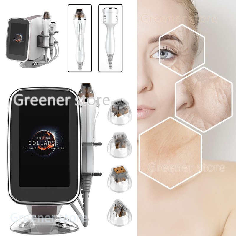 2in1 Fractional RF Machine 10/25/64/nano Cartridge Head Wrinkle Acne Removal