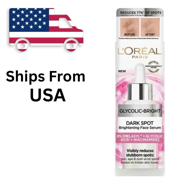 L’Oreal Paris Glycolic Brightening Serum 8% Melasyl Glycolic BiG SiZe 30 Ml