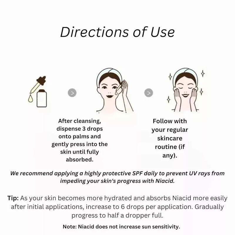 Natural Niacid serum Skin Brightening Serum, Anti-Aging, Skin Repair 50ml A+ gallery
