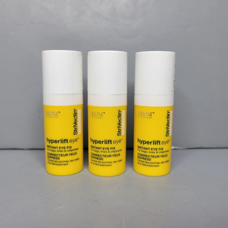 3 x Strivectin Hyperlift Eye Instant Eye Fix .33 oz10 ml. Eye Care Treatment