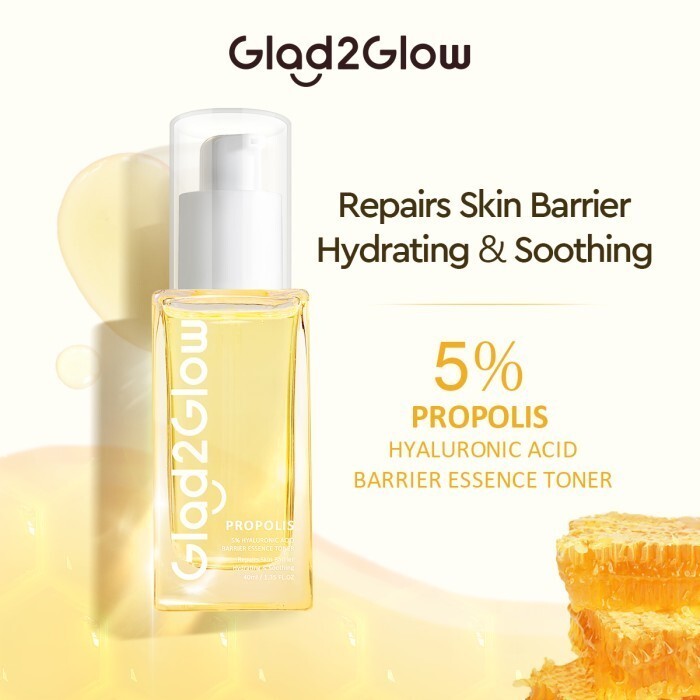 GLAD2GLOW Porpolis 5% Hyaluronic Redness Acne Barrier Moisture Anti-Aging 40ml