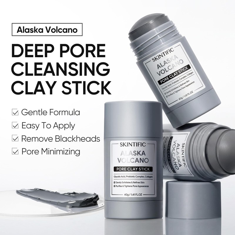 Deep Pore Cleansing Blackhead Remover Face Mask Stick, Mud Mask with Natural ... gallery