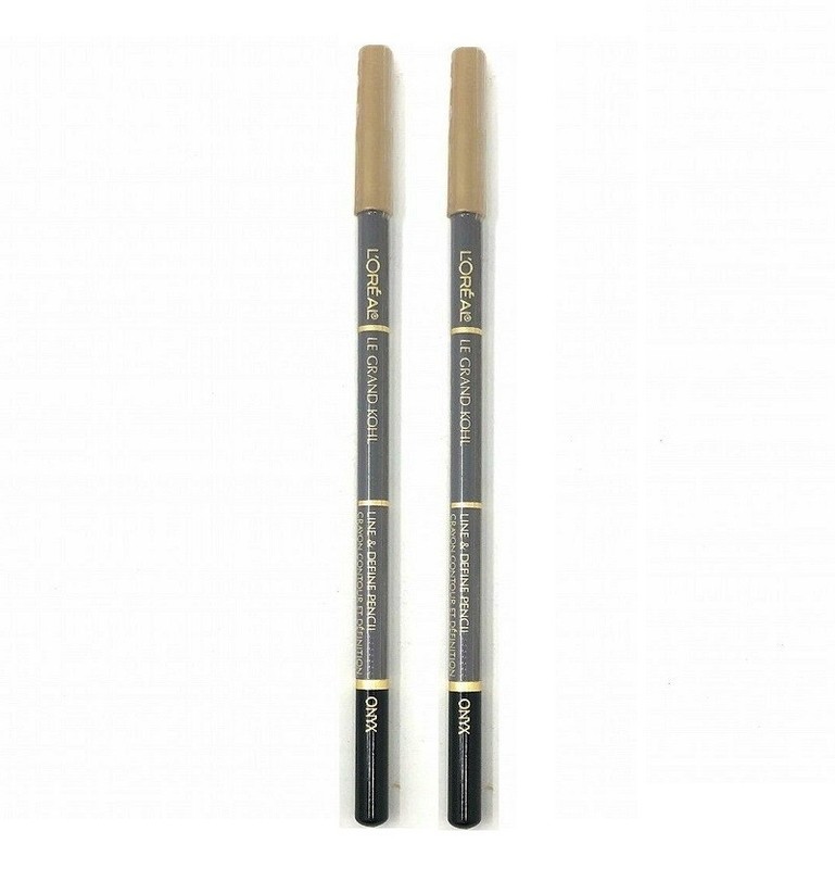 2 X L’Oreal Le Grand Kohl Line & Define Eye Pencil ONYX ( Black ) New