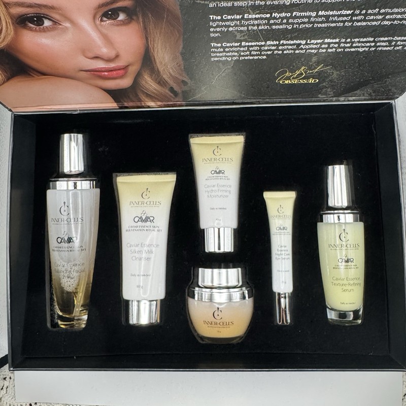 Caviar Skin Rejuvenation Ritual Set Cleaner, Serum, Eye Serum, Moisturizer, Mask