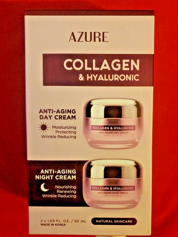 AZURE COLLAGEN & HYALURONIC ANTI -AGING DAY & NIGHT HYDRATING CREAM