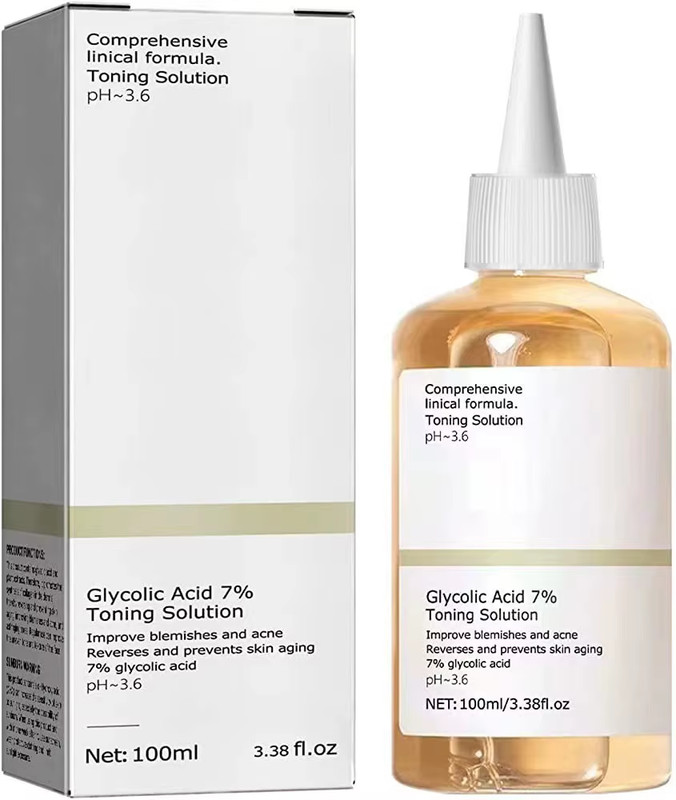Glycolic Acid 7% Toning Solution 100ML Acne Remover & Skin Brightening Care gallery
