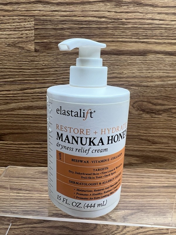 Elastalift Manuka Honey Cream Face Moisturizer & Body Butter Lotion For Dry S…