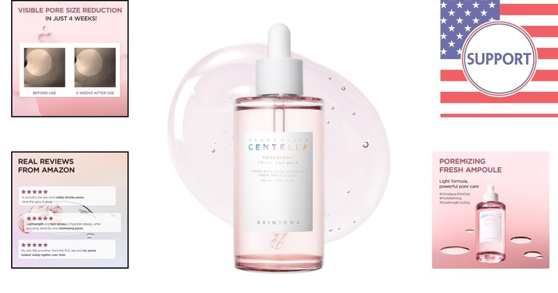 Madagascar Centella Hydrating Ampoule 100ml - Soothing Pore-Cleansing Serum gallery