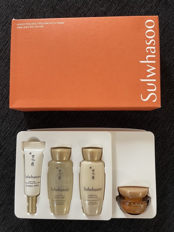 NIB SULWHASOO PERFECTING DAILY ROUTINE MINI/TRAVEL KIT SET 4PCS, Exp 2027
