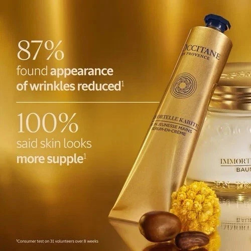 L'Occitane Immortelle KARITE Hand Cream Serum in Cream 2.7oz/ 75ml *NEW IN BOX* gallery