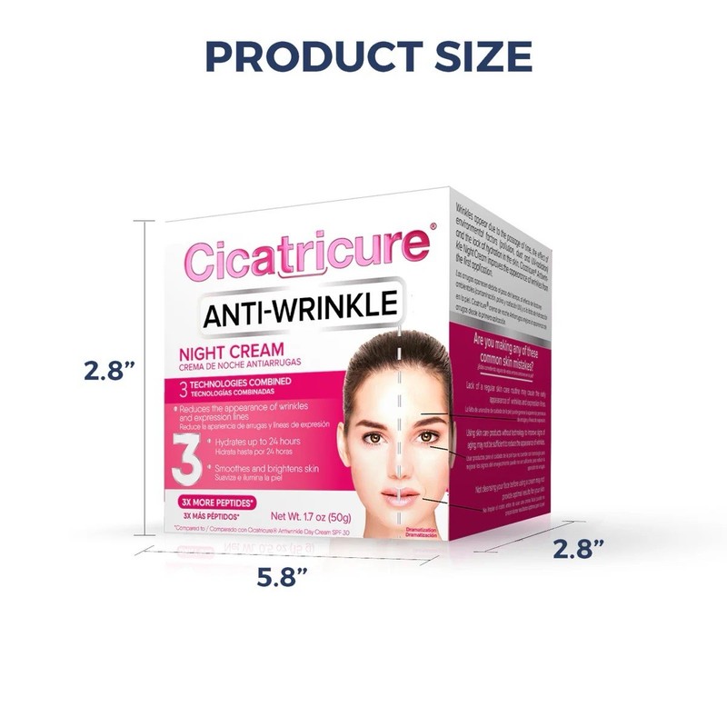 Cicatricure Advanced Anti-Aging Formula Anti-Wrinkle Night Face Cream 1.7 fl oz