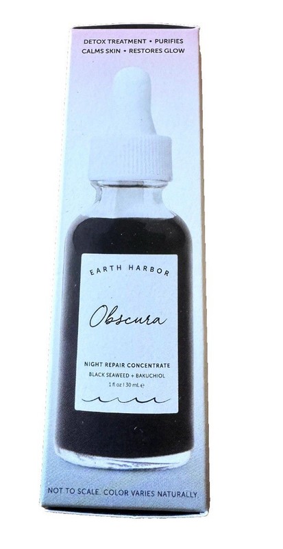 Earth Harbor OBSCURA Detoxifying Reset Ampoule Serum Bakuchiol seaweed FREE SHIP