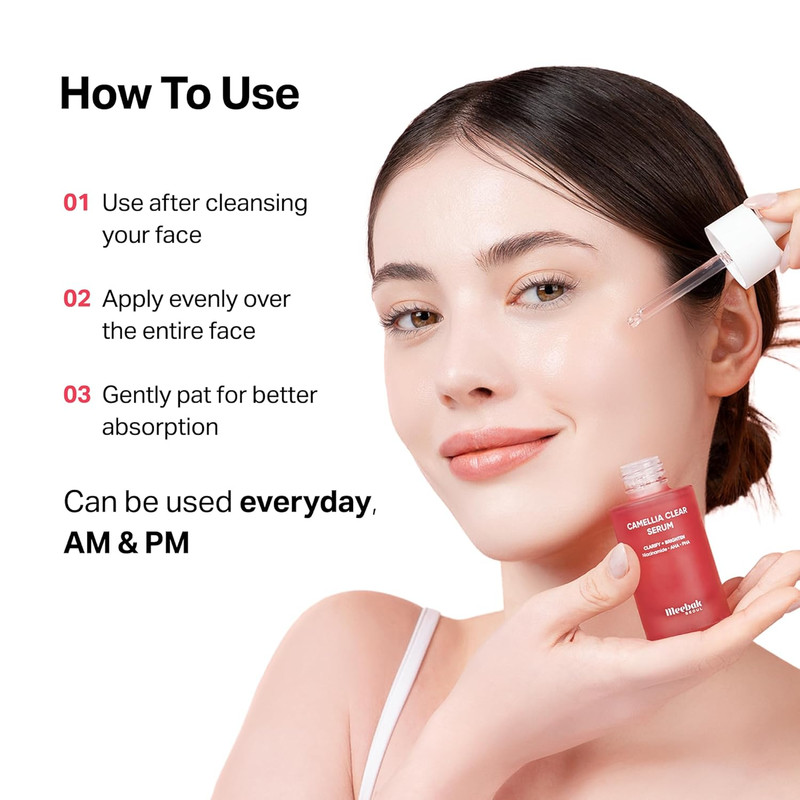 Camellia Clear Daily Exfoliating Serum – 2% Niacinamide + AHA & PHA, Gentle Chem gallery