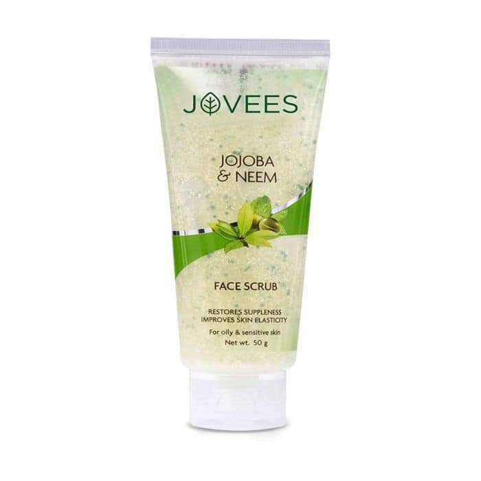 Jovees Jojoba and Wheatgerm Face Scrub oily sensitive skin -100g(free shipping)