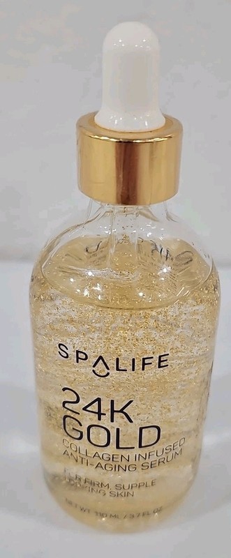 Spa Life 24K gold Collagen Infused Nourishing Serum 3.7 fl oz. Sealed gallery