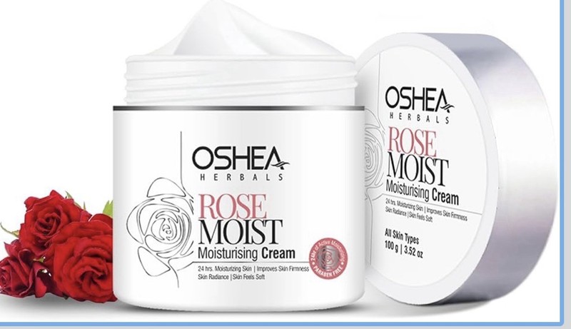Oshea Herbals Rosemoist Face Moisturising Cream 100g Almond Rose Neem Care
