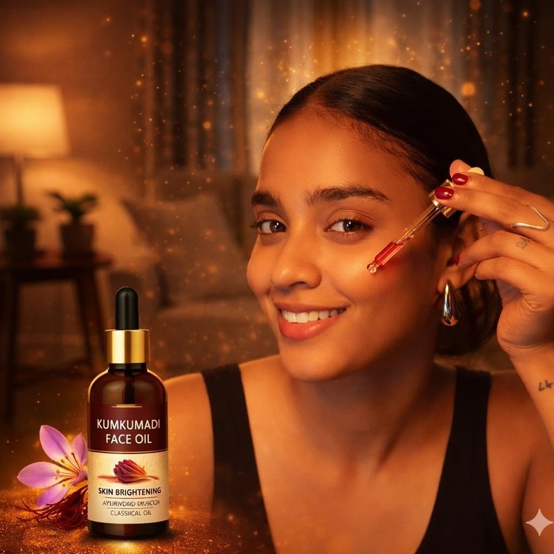 Ayurveda Kumkumadi Face Oil for Glowing Skin, Pigmentation & Dark Spots 10 ml gallery