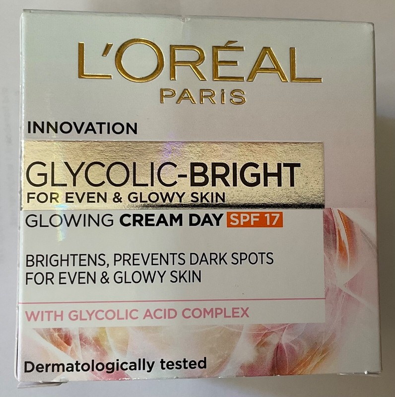 L’Oreal Paris Glycolic Bright Day Cream With SPF17 Glycolic Acid 50ml