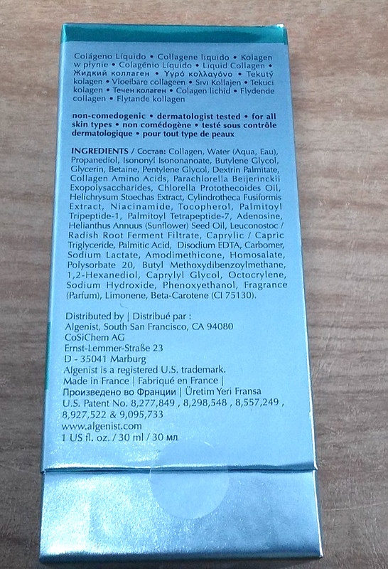 Algenist 1 oz Genius Liquid Collagen Alguronic Acid + Collagen Bottle Sealed gallery