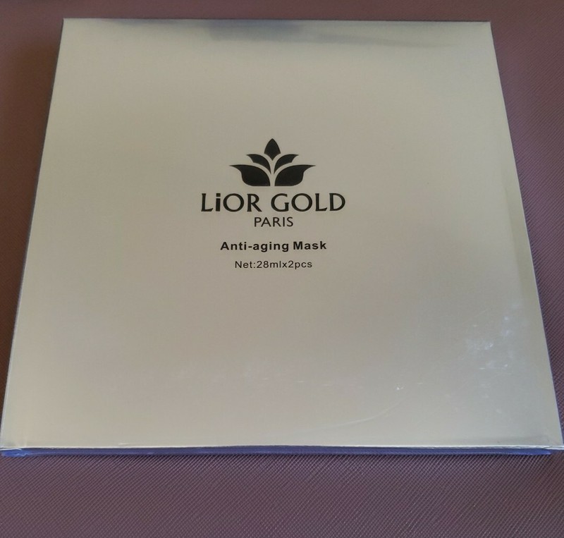 Lior Gold Nano 2 Piece Anti-Aging Facial Sheet Mask NEW Ship From USA Top Seller
