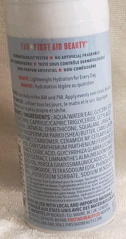 FIRST AID BEAUTY Ultra Repair Face Moisturizer Sensitive Skin 1.7 fl oz 50 mL gallery