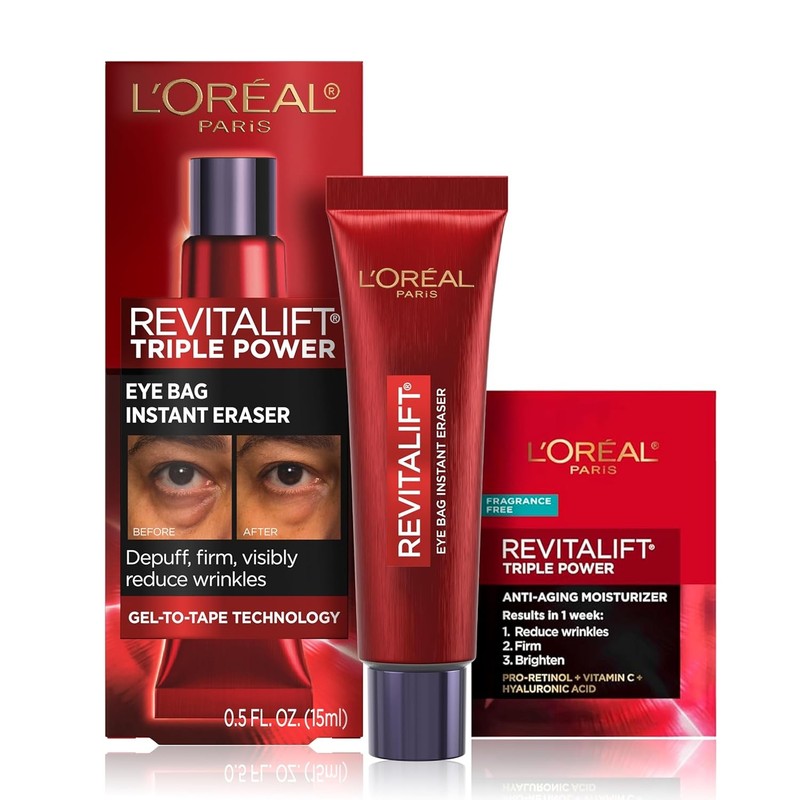 L’Oreal Paris Revitalift Triple Power Eye Bag Instant Eraser, Eye Tightener Trea