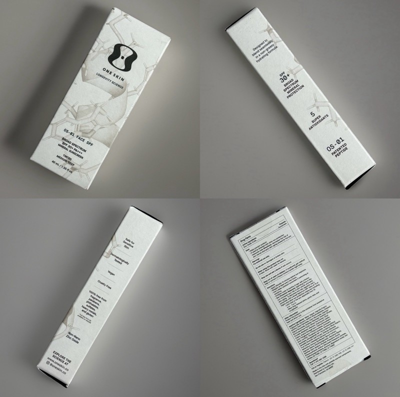 OneSkin FACE SPF OS-01 Peptide Mineral Sunscreen SPF 30+ Medium/Deep 50mL NEW gallery
