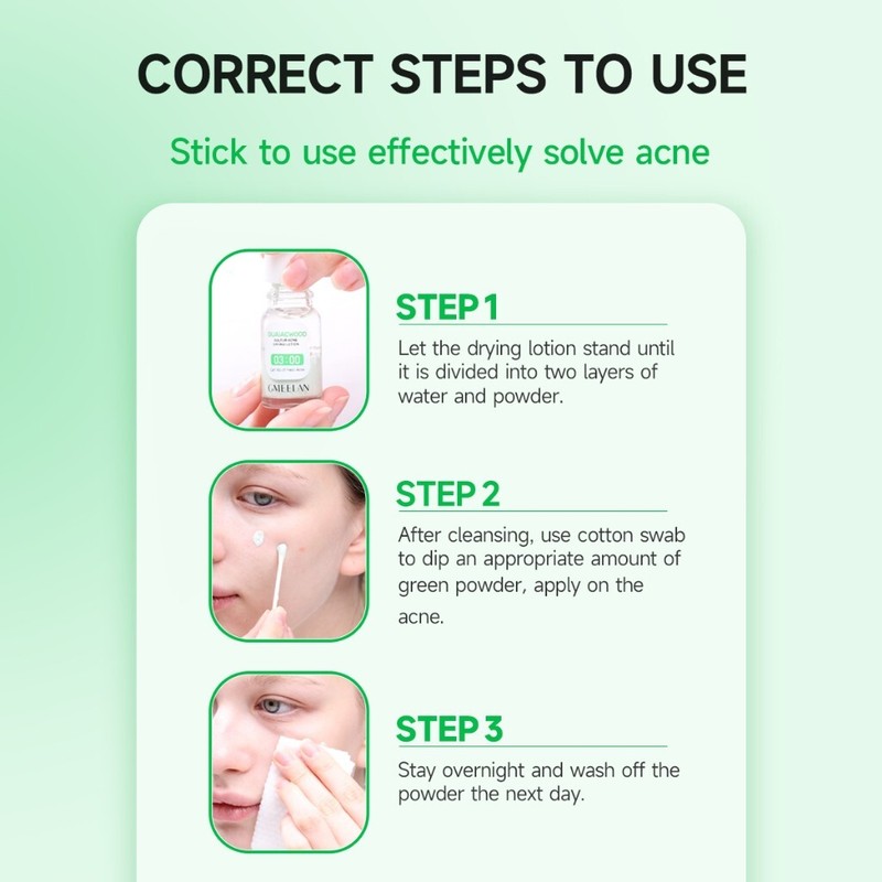 GMEELAN Guaiacwood Sulfur Acne Drying Lotion Colloidal Sulphur 17% Zinc Oxide gallery