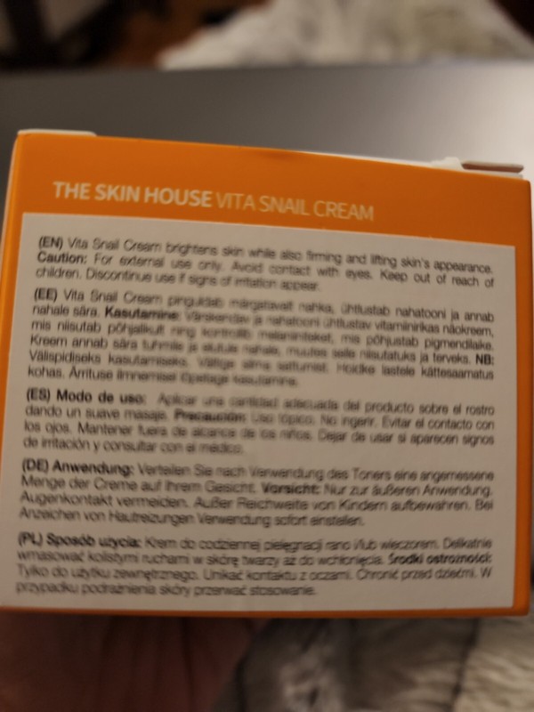 The Skin House. Vita Snail Cream W/COLLAGEN 50 ml. NEW! 1.69 OZ gallery