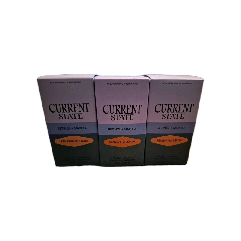 3x Current State RETINOL & MARULA OIL ~ RENEWING SERUM ~ 1.0 oz Exp: 2026/2027