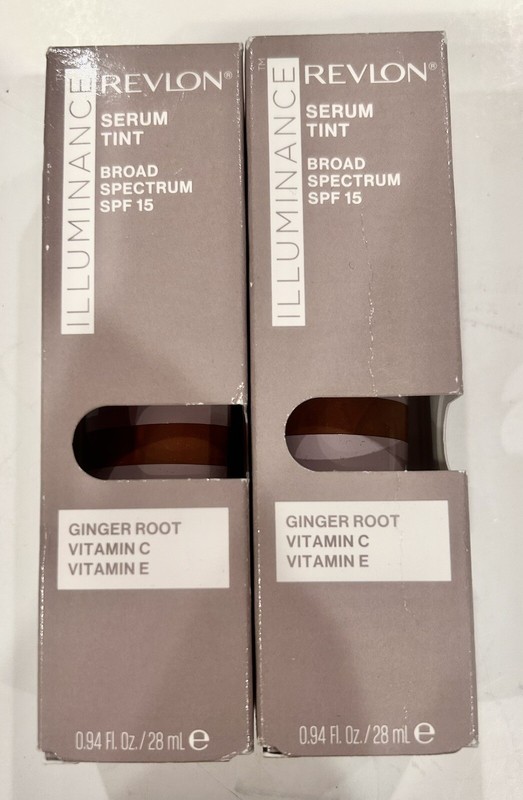 New 2x Revlon Illuminance Tinted Serum 605 Rich Mahogany, 0.94 fl oz Each AF