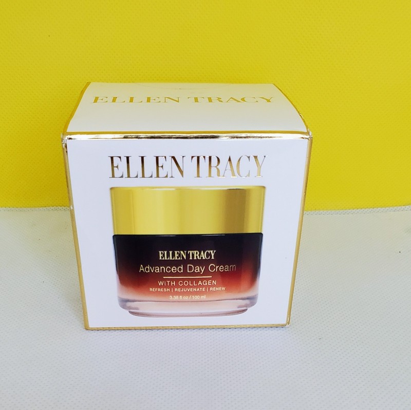 ELLEN TRACY Advanced Day Cream With Collagen -Replenish Rejuvenate Renew 3.38 oz